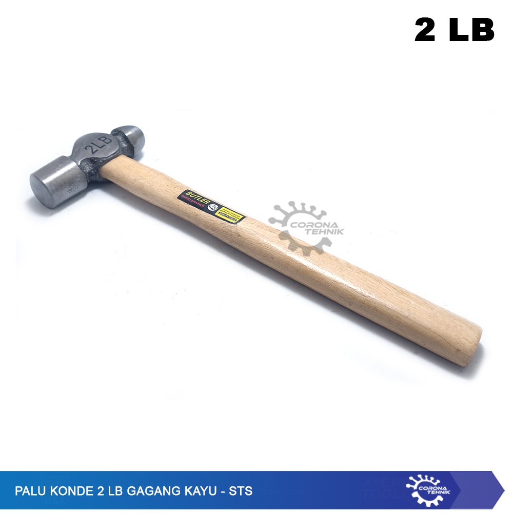 Palu Konde 2 LB Gagang Kayu - STS