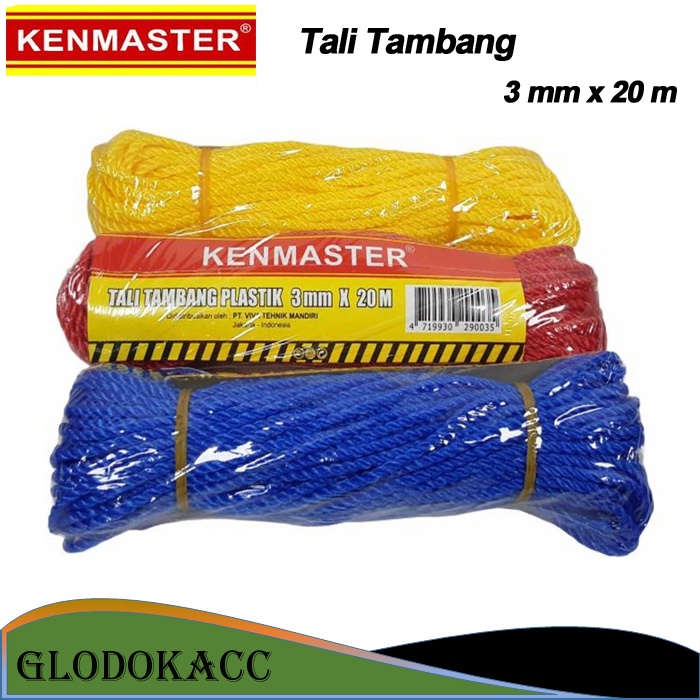 Tali Tambang 3 mm x 20 m / Kenmaster Tali Tambang Plastik