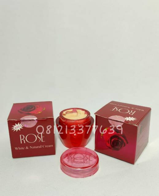 ( ecer ) Cream Rose Holo pink Tutup Timbul / CREAM ROSE ORIGINAL