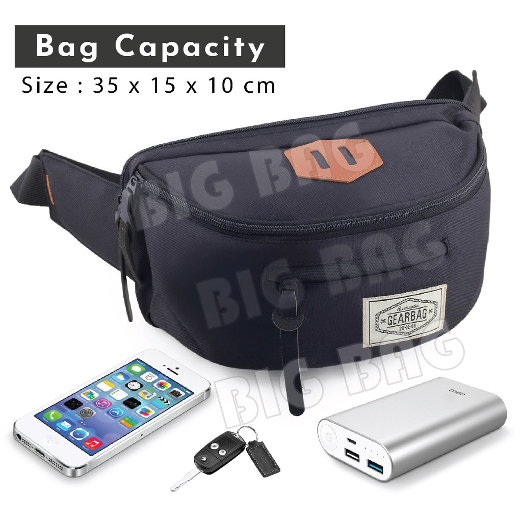 Gear Bag RAWL Port -13072 - Waistbag Kanvas Casual - Tas Selempang Pria Tas Pinggang Groovy