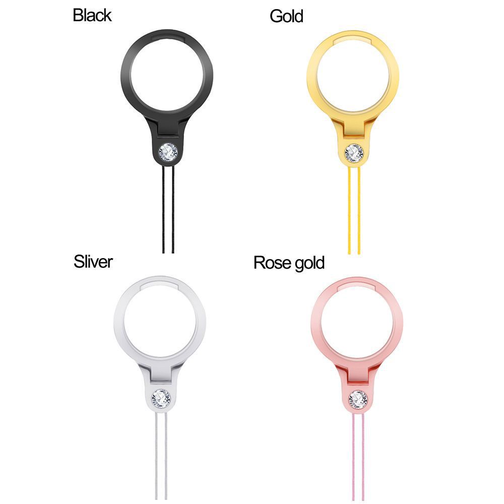 Top 2 In 1 Tali Lanyard Gantungan Kunci / Handphone Universal Multifungsi Bahan Zinc Alloy Hias Berlian