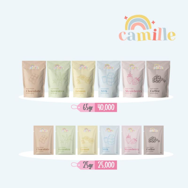 [BPOM] CAMILLE WASH OFF MASK 25 gr & 65 gr-1