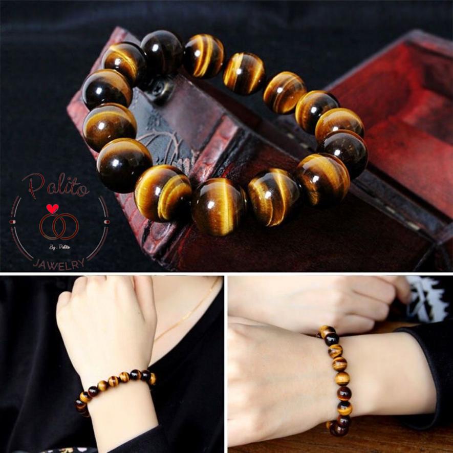 [Bayar di Tempat] GELANG BATU BIDURI SEPAH MATA HARIMAU TIGER EYE ASLI ORIGINAL