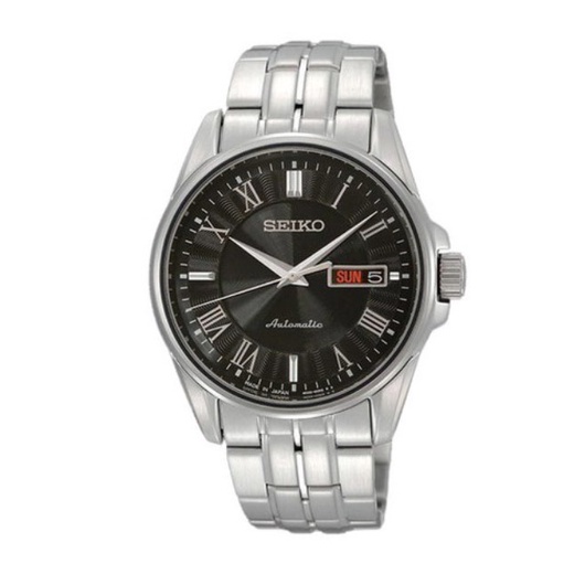 Jam Tangan Seiko SRP183 Presage Automatic Silver Black
