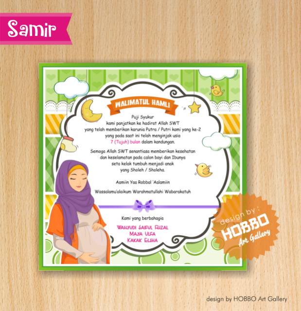 Contoh Kartu Ucapan Mitoni Kartu Ucapan Terbaik