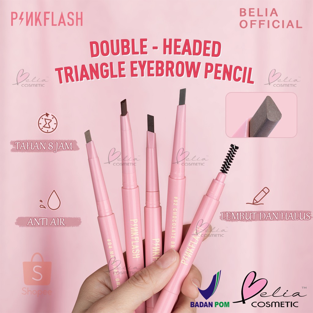 ❤ BELIA ❤ PINKFLASH Waterproof Auto Eyebrow Pencil | Pensil Alis | Eye Brow | Automatic | Pinkflash PF-E09