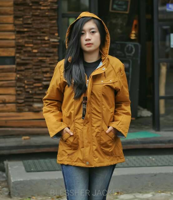 Jaket Parka Taslan Wanita PREMIUM !!