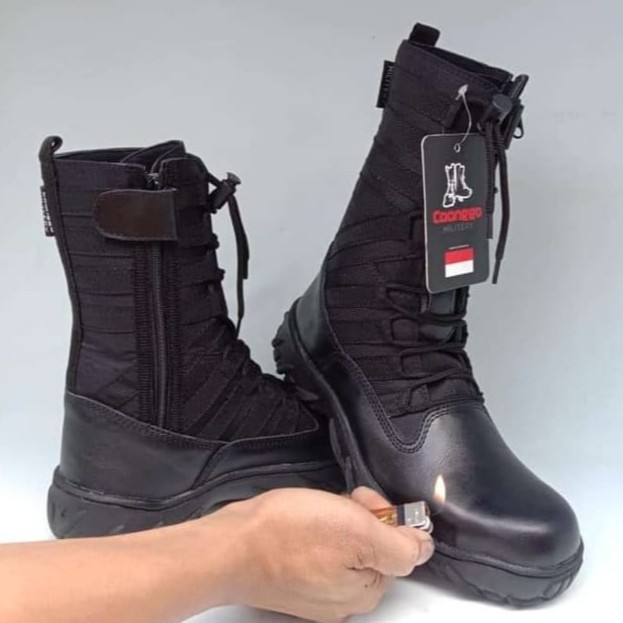 Sepatu KULIT ASLI PDL Ninja Canggo Militery Sepatu Tni Polri Sepatu Security Satpam