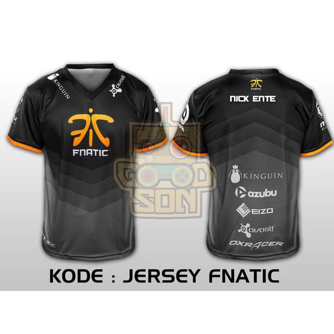 Jersey / Kaos Team Gaming Dota 2 Fnatic .Aruansy.Olshop