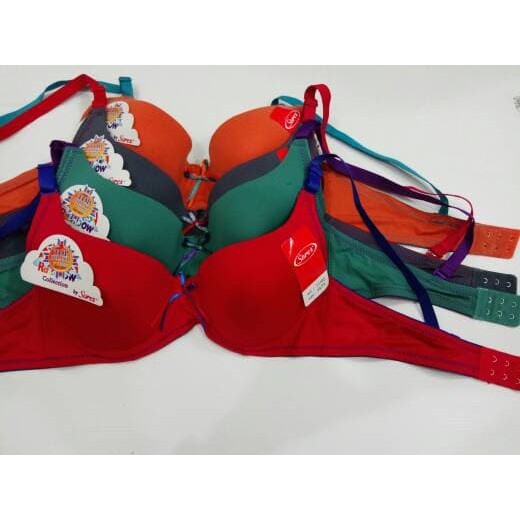 bh bra sorex rainbow pakaian dalam wanita underwear - ABU, 34