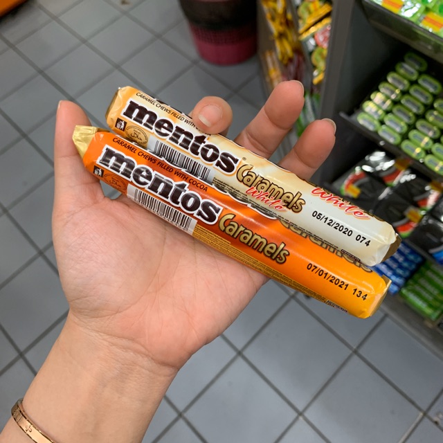 Mentos caramel chocolate isi coklat dan coklat putih snack impor kl malaysia permen