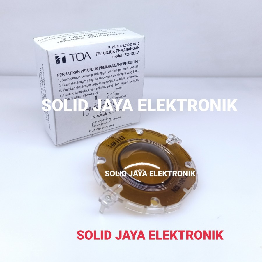 SPUL TOA 25W ZG-10C-A ZH-625S ZH-625 ZH 625 ZH-4015 ZH-2930 DIAPHGRAGM SPULL SPEAKER CORONG TOA ASLI