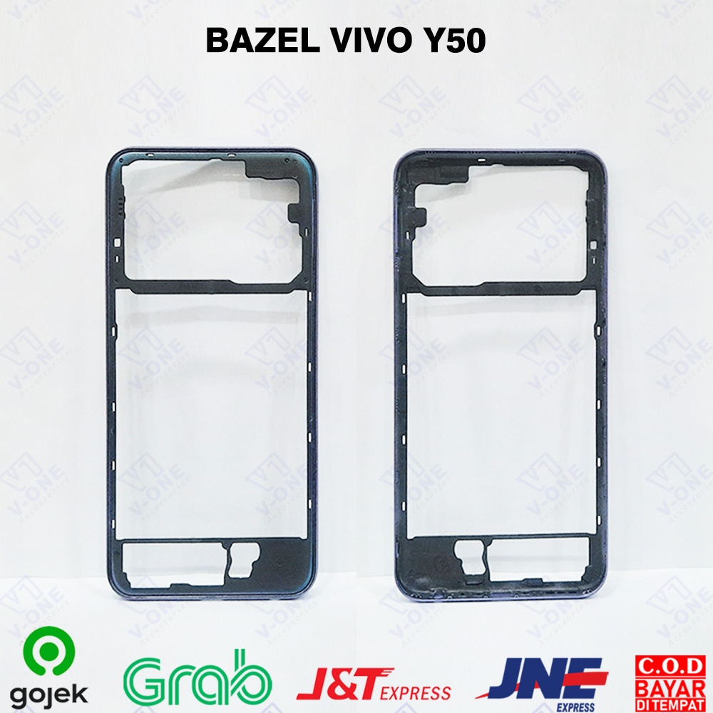 BEZEL TULANG TENGAH FRAME VIVO Y50 SUDAH TERMASUK TOMBOL