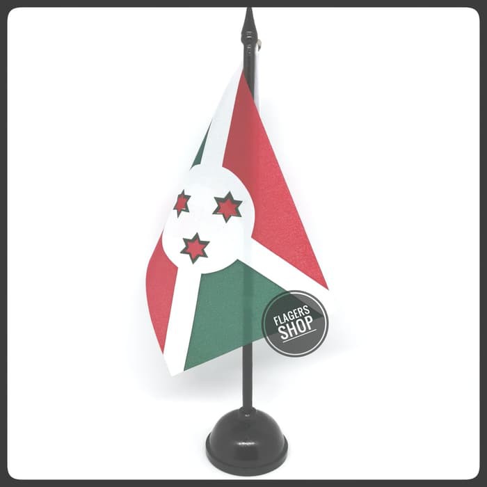 

Bendera Meja Burundi + Tiang Kayu