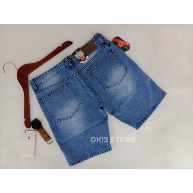 CELANA PENDEK PRIA JEANS SOBEK ORIGINAL GEFALIANO SIZE 28-33