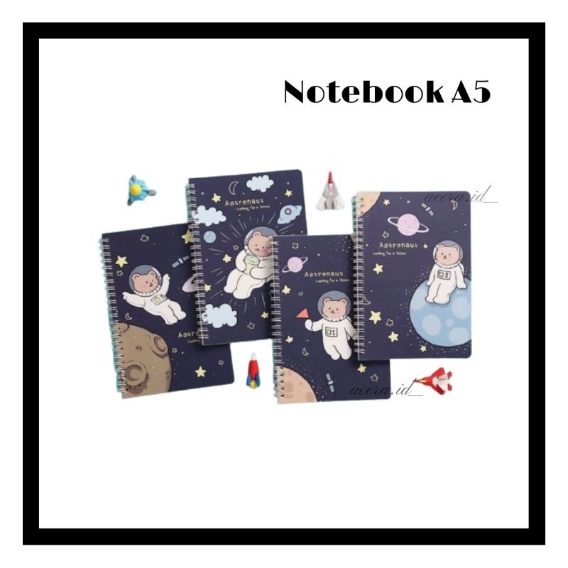 

Notebook A5 / Buku Tulis Spiral Motif Lucu Aesthetic / Buku Catatan / Diary