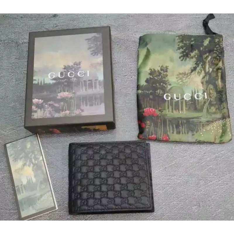 dompet lipat pria Gucci import mirror quality