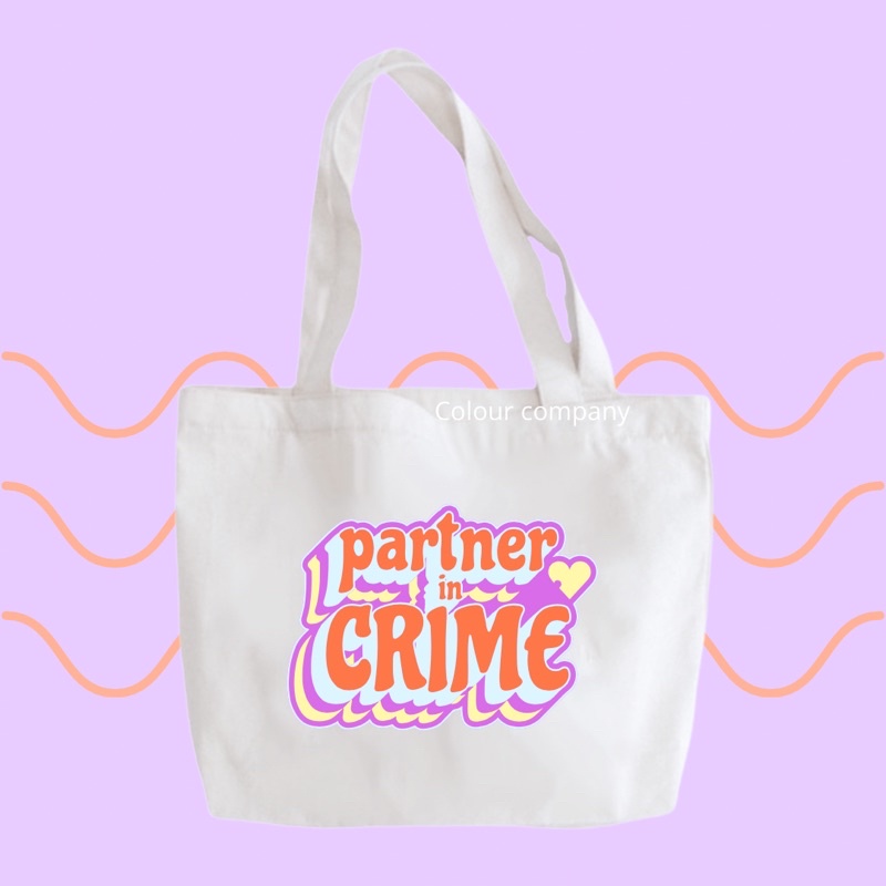 TOTEBAG PASTEL TYPOGRAPHY