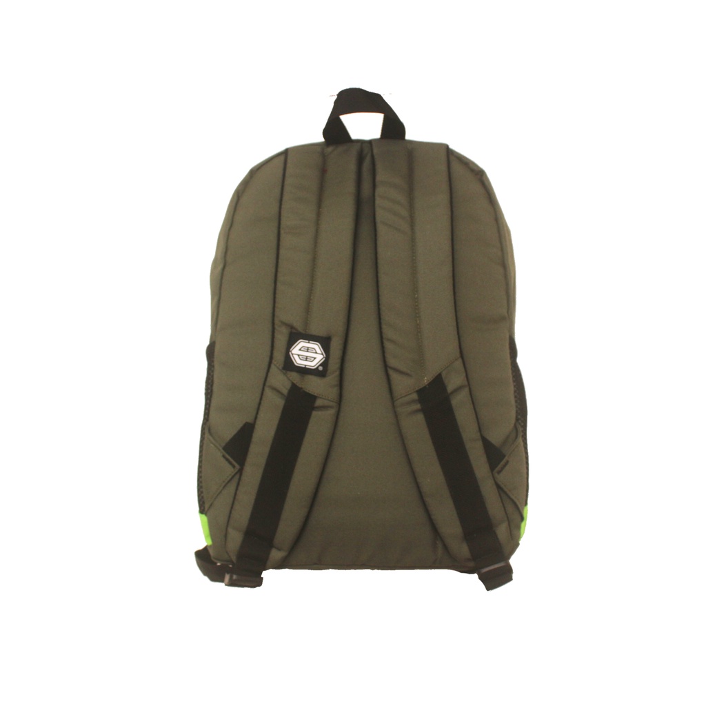 TAS RANSEL LAPTOP SKATERS SB027 HIJAU OLIVE HIJAU STABILO