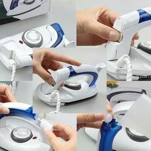 SETRIKA UAP HT-258B / TRAVEL STEAM/ SETRIKA LIPAT/ HD TRAVEL IRON(B7W1) Setlika Uap [ASLI] TOBI SETR
