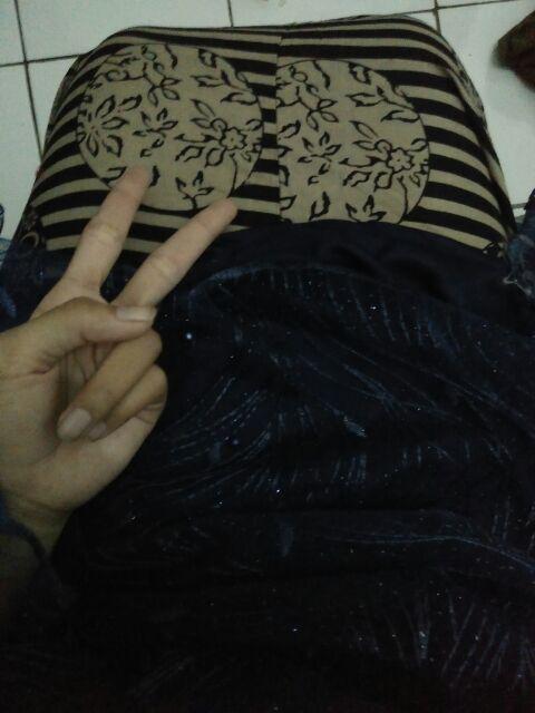 Couple Batik Shofia Brokat Tile Mutiara Original