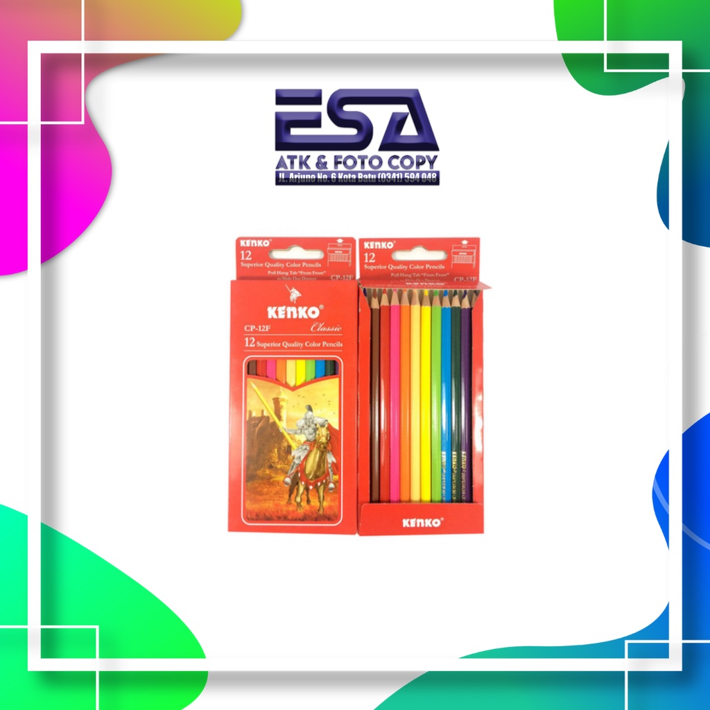 

Pensil Warna Kenko 12 Warna Classic Panjang CP-12F