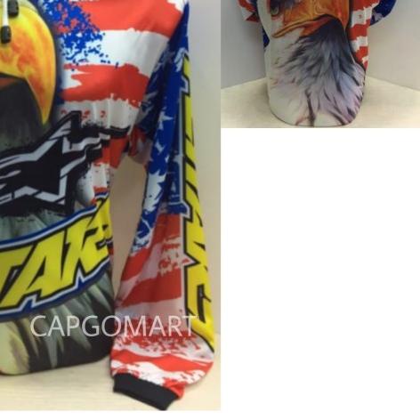 ✧ Baju Hoodie Kaos Jersey Pakaian Olahraga Jogging Motor Lengan Panjang - H 3029, L ✬