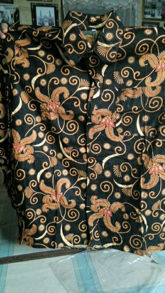 Kemeja Batik Lengan Panjang Batik  Danabrata Pria Motif Songket Hijau Kode 031 M L Xl Xxl Regular