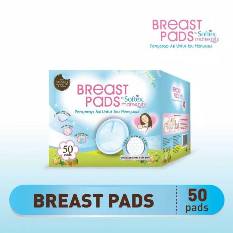 Softex Maternity Breast Pads isi 50 pads Breastpad/Penyerap ASI/Pads Ibu Menyusui