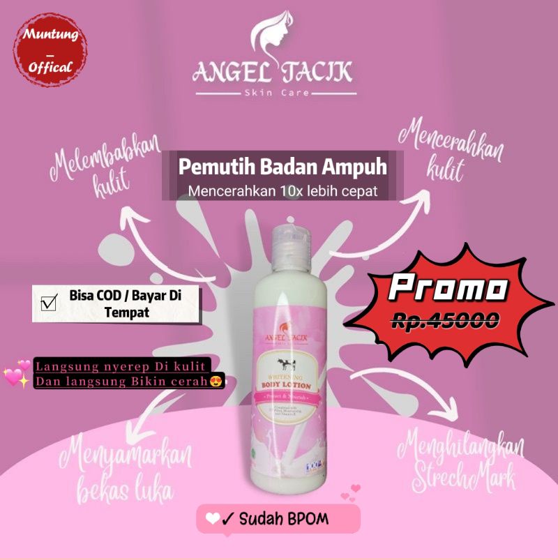 HB PEMUTIH BADAN 10X LEBIH CEPAT/ANGEL TACIK SKINCARE/100% ORIGINAL