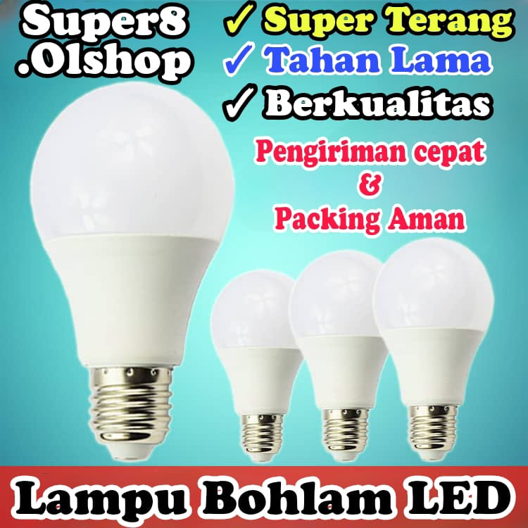 Lampu LED Bulb Cahaya Puitih 7w, 9w, 12w