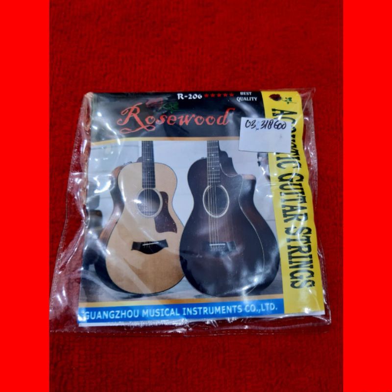 Tali Gitar Akustik / Senar Gitar Akustik Rosewood 1set (isi 6)