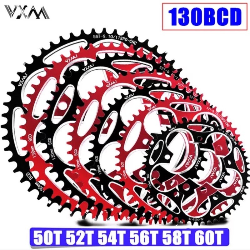Chainring VXM BCD 130 54/56/58/60T Chainring Narrow Wide