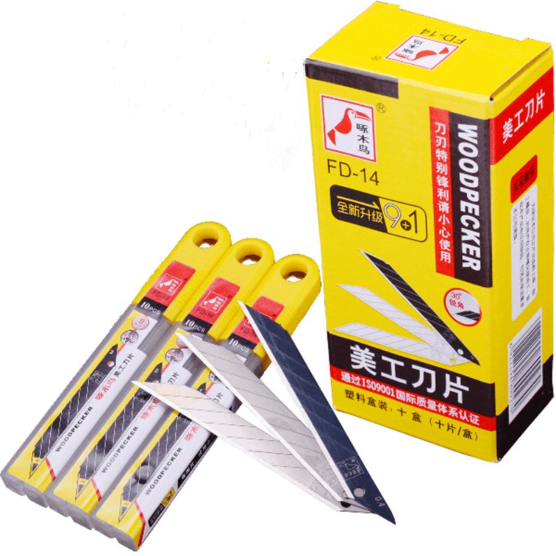 

Pisau Cutter Pelatuk Asli FD-14 Tahan Lama 8 Bagian