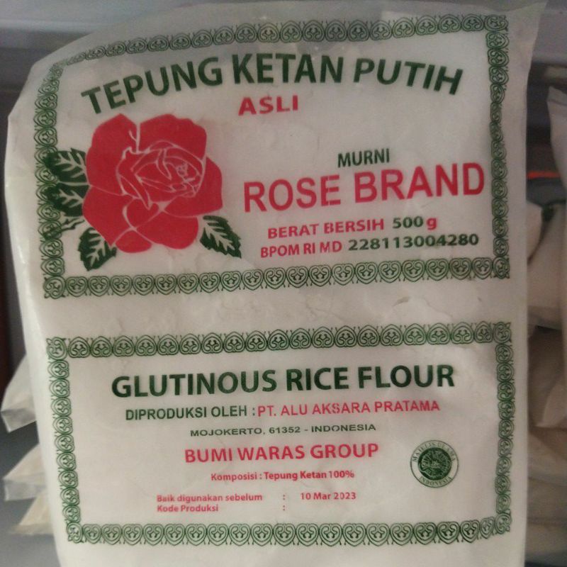 

Tepung Ketan Putih rose brand 500gr