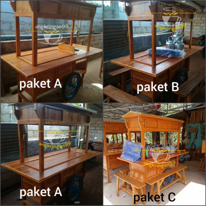 gerobak booth rombong angkringan nasi kucing wedangan kopi teh jahe