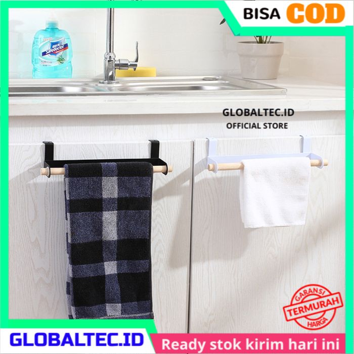 Rak Handuk Jemuran Dinding Gantungan Lap Kain Dapur Tempel Murah Tembok Lemari Wastafel Aesthetik Vi