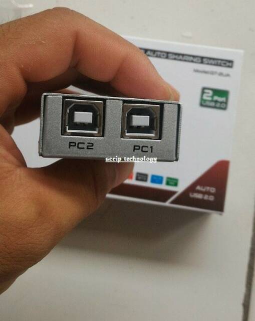 Auto switch printer usb 2 port