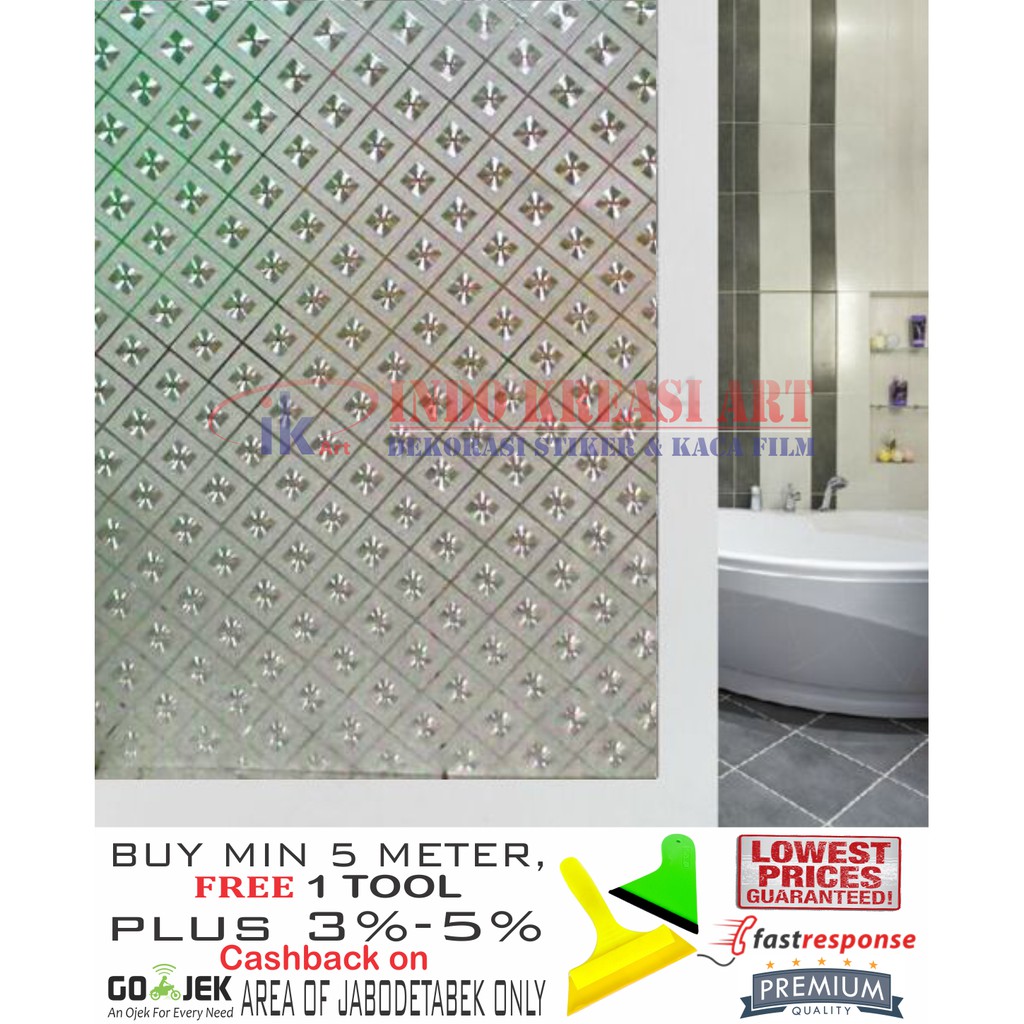 STIKER KACA STICKER KACA MOTIF GLITTER 122 KACA FILM MOTIF PELAPIS KACA JENDELA