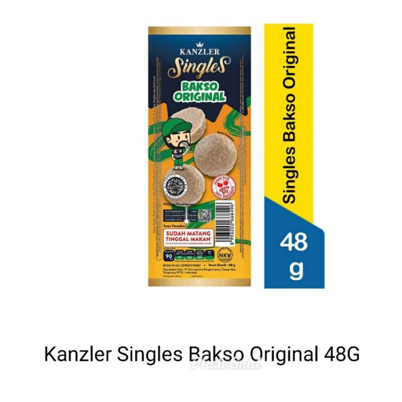 KANZLER SINGLES BAKSO HOT |KEJU|ORIGINAL 48g