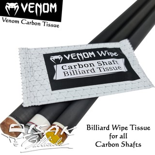 Venom Wipe Carbon Shaft Tissue - Tisu Stick Karbon Predator Revo Mezz Ignite Cuetec Cynergy Fury