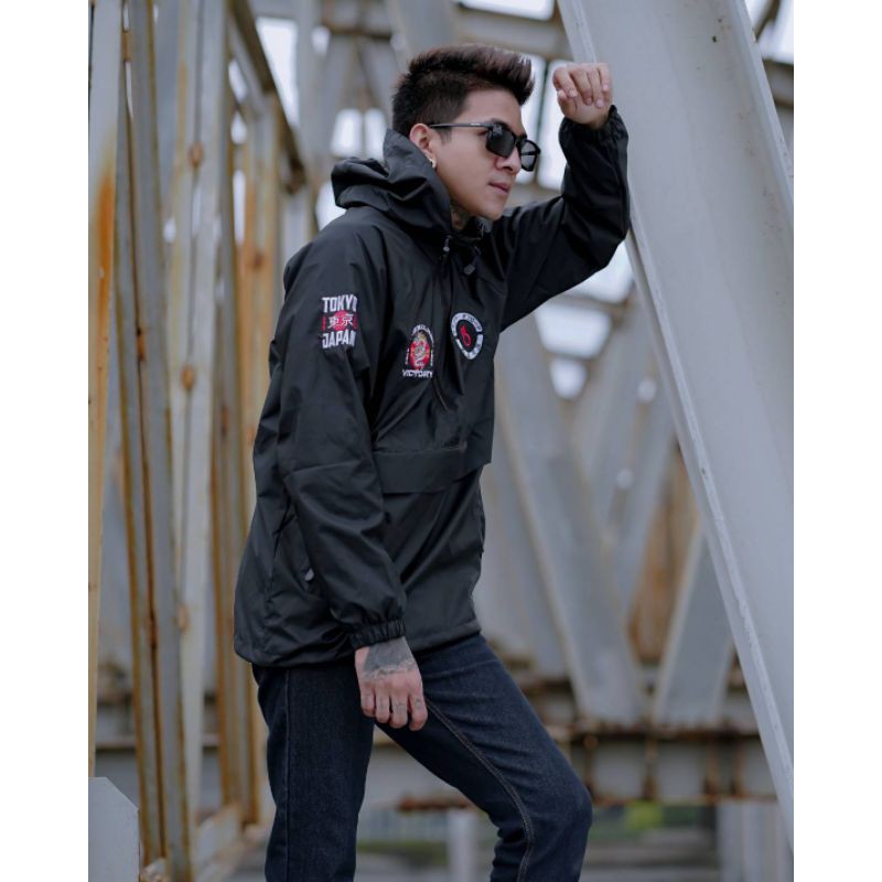 JAKET PRIA - JAKET CAGOULE THE BOJIEL -JAKET CAGOULE WNKL341 -JAKET CASUAL PRIA -COUGLE JAPAN DRAGON