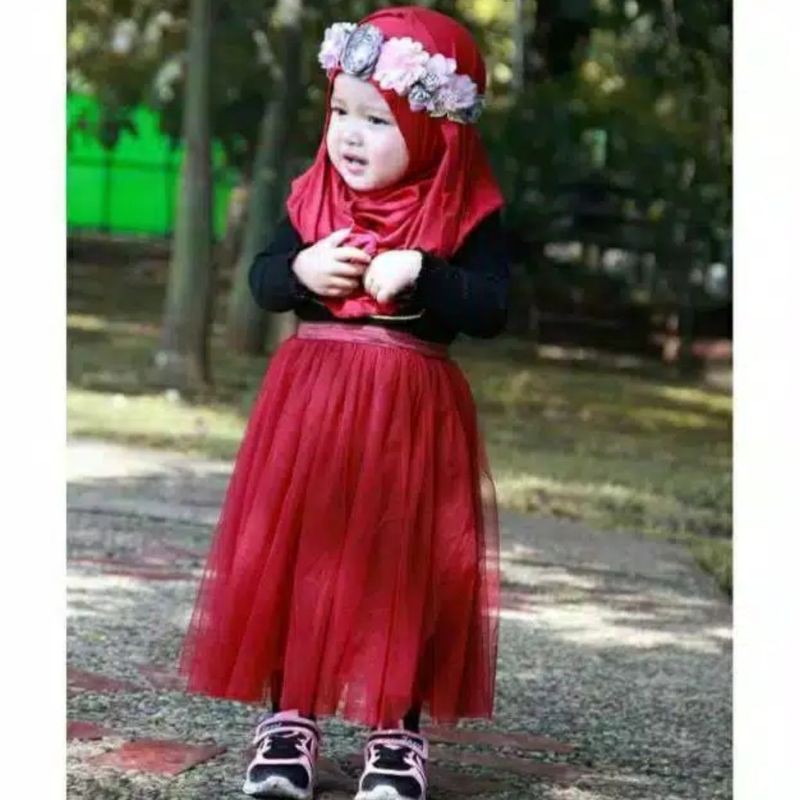 ROK TUTU ANAK POLOS UMUR 2-5 TAHUN