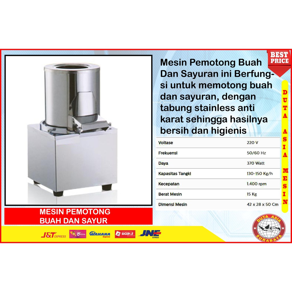 MESIN PEMOTONG BUAH DAN SAYUR ELEKTRIK