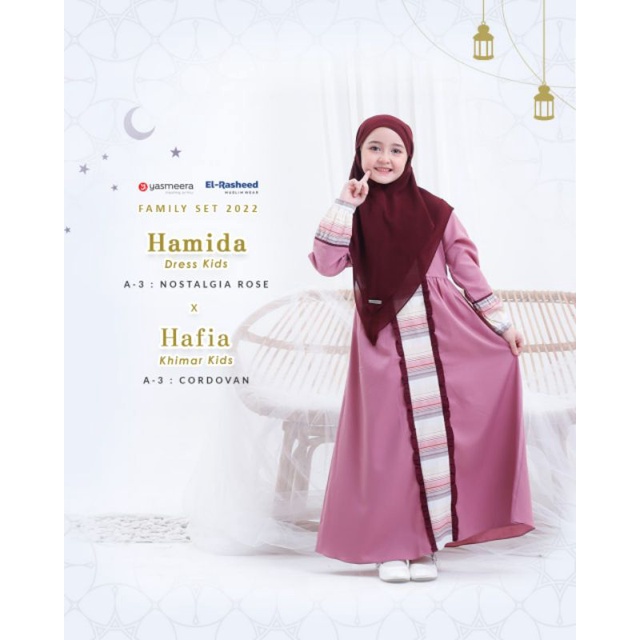 HAMIDA DRESS KIDS YASMEERA GAMIS FAMILY SET LEBARAN