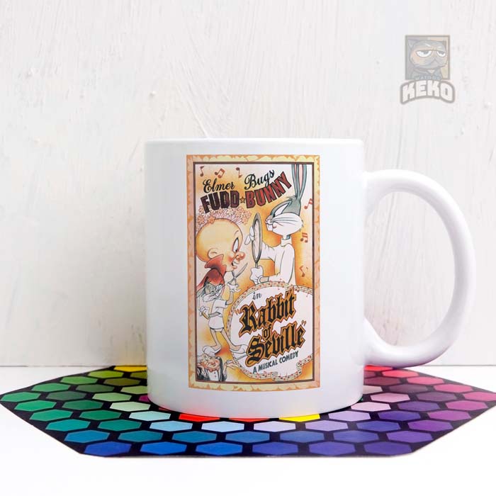 Mug Keramik BUGS BUNNY and ELMER FUDD Musical Coffee