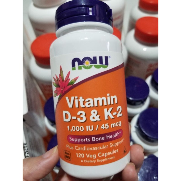 now vitamin d3 k2 1000iu  120 cap 