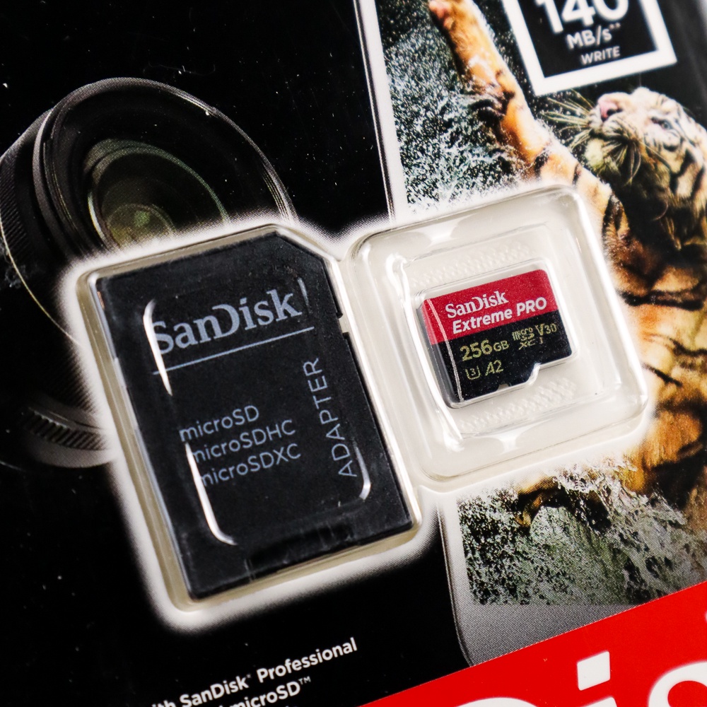 Sandisk MicroSDXC Extreme Pro V30 A2 U3 4K (200MB/s) 256GB - SDSQXCD-256G