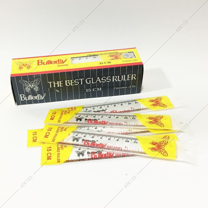 

Dijual Penggaris 15 cm Butterfly Limited