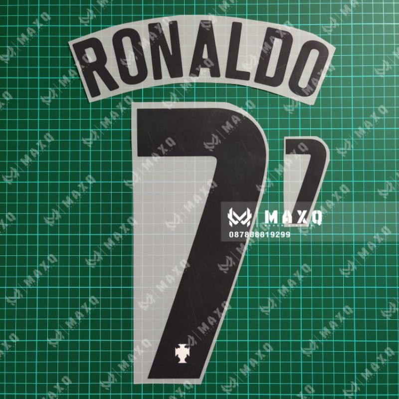 NAMESET JERSEY PORTUGAL AWAY 2020 2021 RONALDO